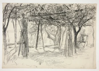 Figures sous une tonnelle - (illustration non identifiée)