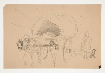 Étude pour illustration pour Oliver Goldsmith