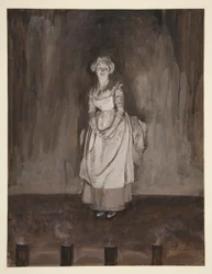 Étude pour Épilogue, illustration pour Oliver Goldsmith
