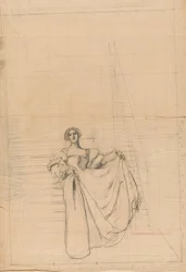 Étude pour Mesure pour Mesure : Femme en costume de la Renaissance