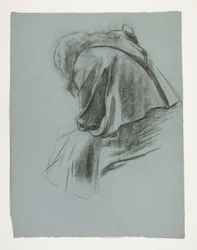 Étude pour Le Départ, de La Quête du Saint Graal (une série de quinze peintures pour la Bibliothèque publique de Boston, achevée en 1901)