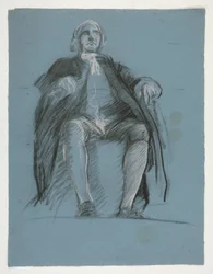 Étude pour la figure du général John Peter Gabriel Muhlenberg