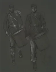 Étude pour les figures de deux tambours de la guerre civile