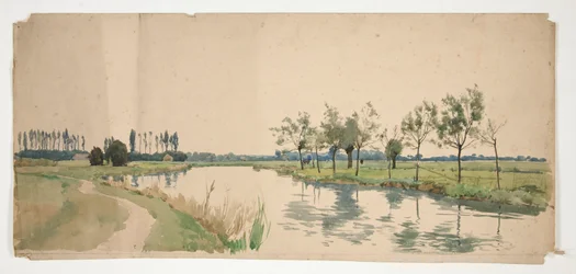 Arbres bordant une rive