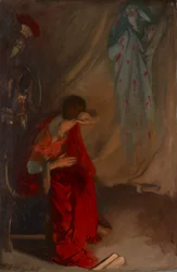 Dans la tente de Brutus : entre le fantôme de César, Jules César, Acte IV, Scène III