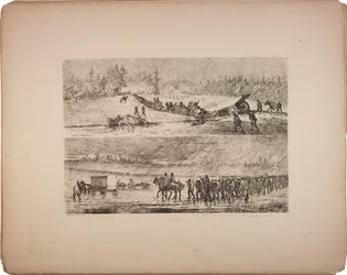 Coincé dans la boue, 1876