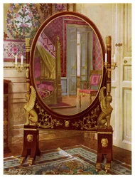 Miroir ovale et lit de Napoléon Ier, 1911-1912