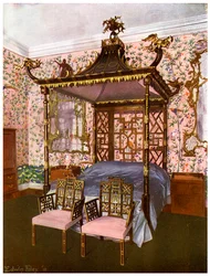 La chambre chinoise Chippendale, Badminton House, Gloucestershire, 1911-1912