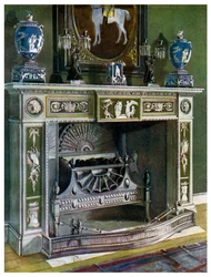 Cheminée Wedgwood Flaxman, Fontainebleau, France, 1911-1912