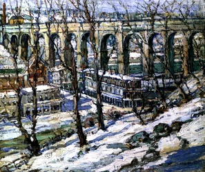 High Bridge sur la rivière Harlem, USA, vers 1907