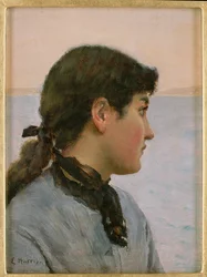 Une pêcheuse, Newlyn