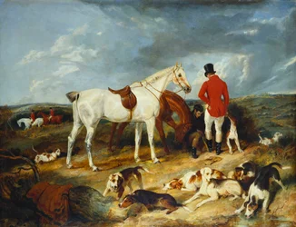 Chasseurs et chiens, 1823