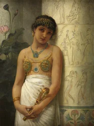 Une jeune fille égyptienne avec un sistre, 1886