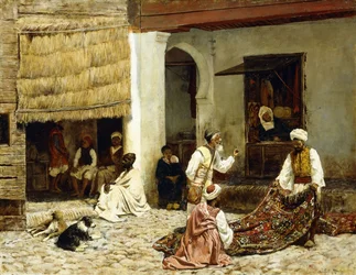 Un bazar de tapis à Tanger