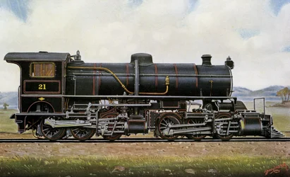 Locomotive à vapeur n° 21. Parmi les Mongols : Service de Mallet Compound dans les montagnes de Khingan, chemin de fer Pékin - Kalgang