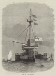 Vue arrière du HMS Thunderer