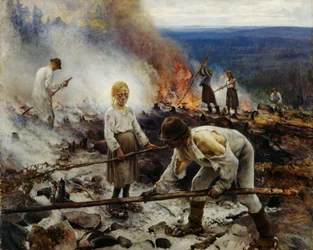 Sous le joug brûlant les broussailles