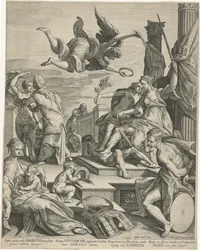 Allégorie avec Justice, Paix et Charité