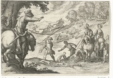 Paysage avec chasse au lièvre