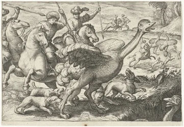 Paysage avec chasse à l