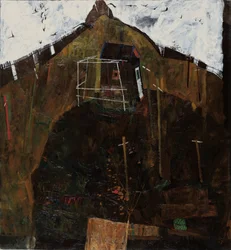 Paysage avec corbeaux