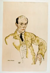 Composer Arnold Schoenberg, Komponisty Arnolf Schoenberg Gouache, ... (gouache)