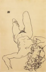 Nu féminin agenouillé, 1917