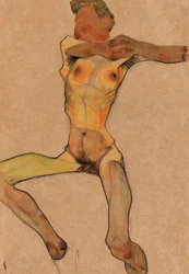 Nu masculin, jaune, 1910