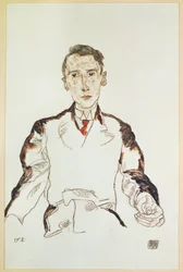Portrait du Dr. Heinrich Rieger (gouache, aquarelle et crayon)