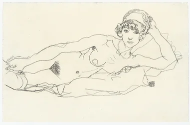 Nu couché; Liegender Akt, 1914