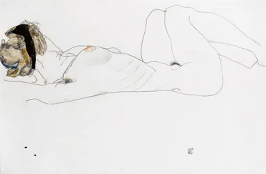 Nu féminin allongé, 1912