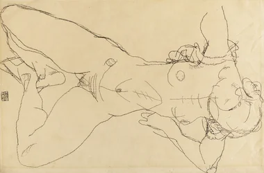 Nu féminin allongé, 1914