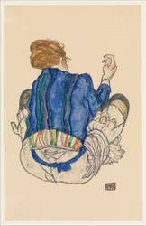Femme assise, vue de dos, 1917