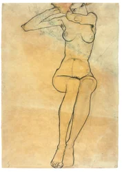 Nu assis, 1910