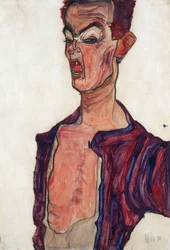 Autoportrait, grimace