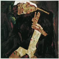 Le poète (peinture sur toile)