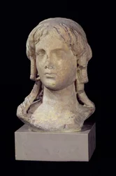 Tête de Bérénice I (c.317-c.275 av. J.-C.) ou Cléopâtre I, période ptolémaïque