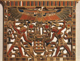 Égypte, plastron en or et émail, douzième dynastie, Moyen Empire