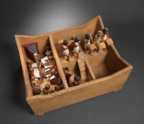 Modèle de grenier avec scribes du tombeau de Meketre, vers 1981-1975 av. J.-C.