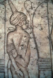 Prisonnier nubien, relief de la civilisation égyptienne