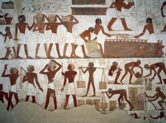 Hommes au travail (détail)