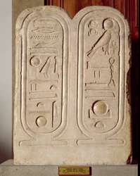 Relief avec le cartouche d