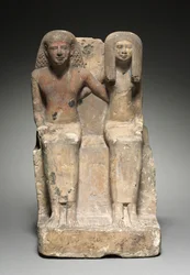Statue de couple assis, vers 1479-1425 av. J.-C.