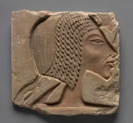Talatat : Portrait de Néfertiti, c.1353-1347 av. J.-C.