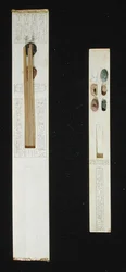 Deux palettes, de la tombe de Toutankhamon, Vallée des Rois, Nouvel Empire, c.1353-1327 av. J.-C.