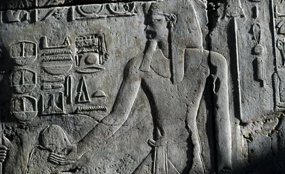 Bas-relief, Temple de Louxor, Louxor, Thèbes (site du patrimoine mondial de l
