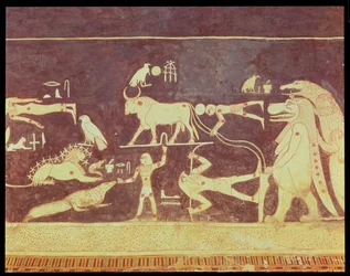 Constellations, de la chambre funéraire de la Tombe de Séthi Ier, Nouvel Empire, 1294-1279 av. J.-C. (peinture murale)