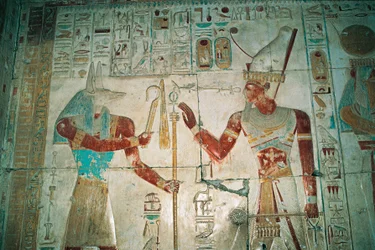 Égypte, Abydos, Temple du pharaon Séthi Ier, chapelle d