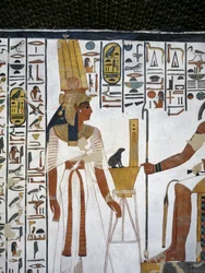 Égypte, Thèbes, Louxor, Vallée des Reines, Tombe de Néfertari, Annexe à l