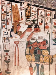 Néfertari faisant une offrande, de la tombe de Néfertari